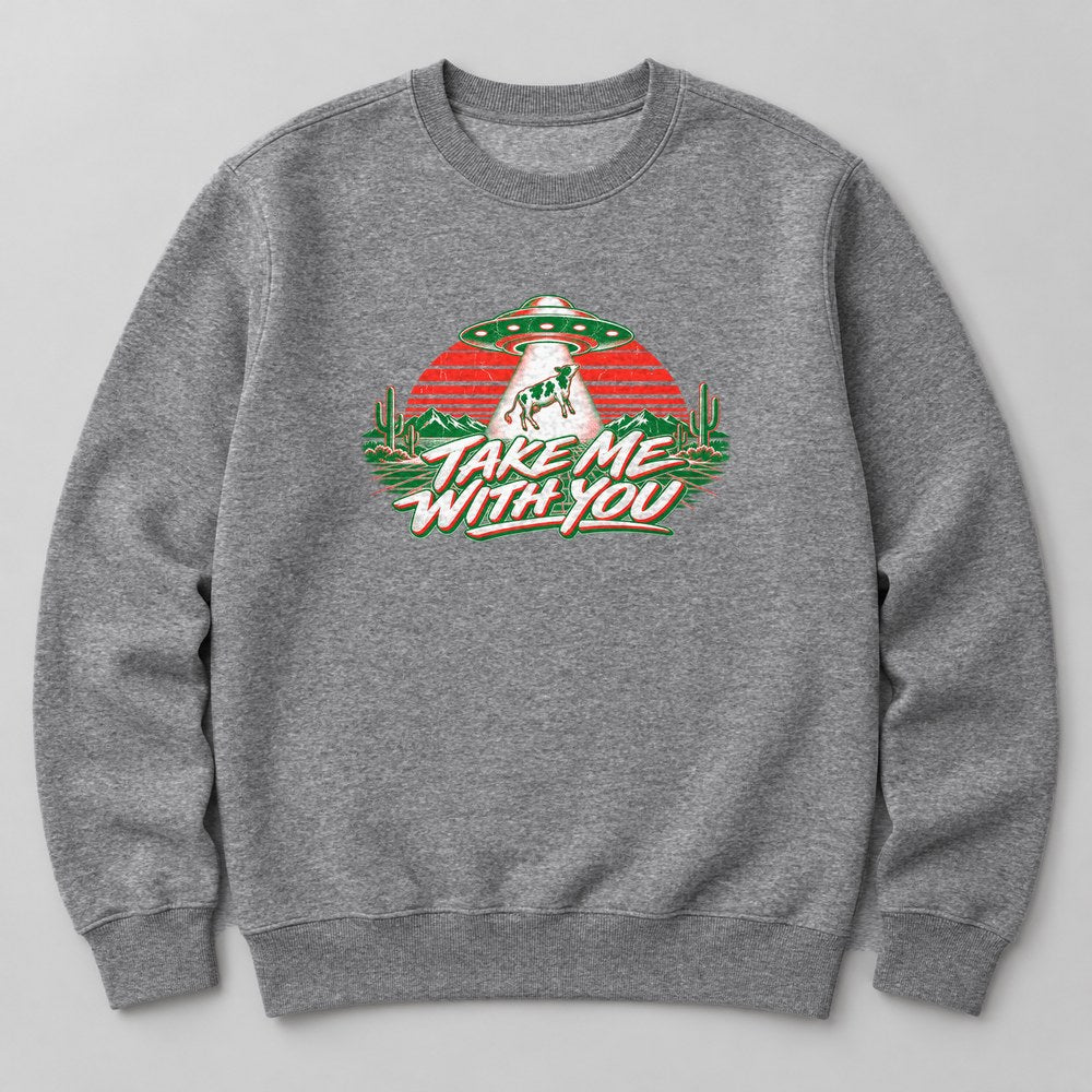 Take Me With You Sweatshirt in Heather Grey