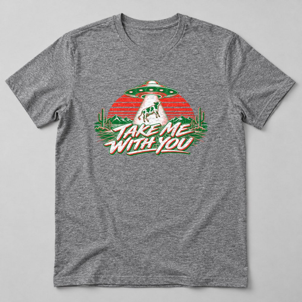 Take Me With You T-Shirt in Heather Grey