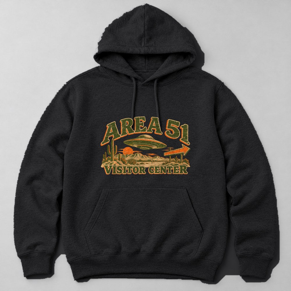 Area 51 Visitor Center Hoodie in Black