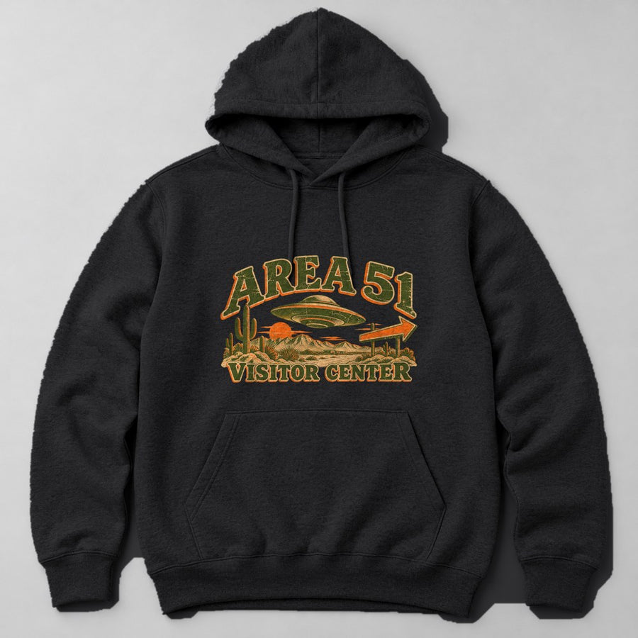 Area 51 Visitor Center Hoodie in Black