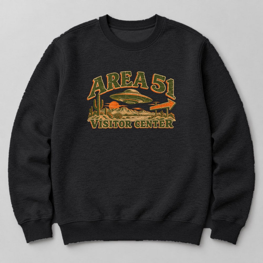 Area 51 Visitor Center Sweatshirt in Black