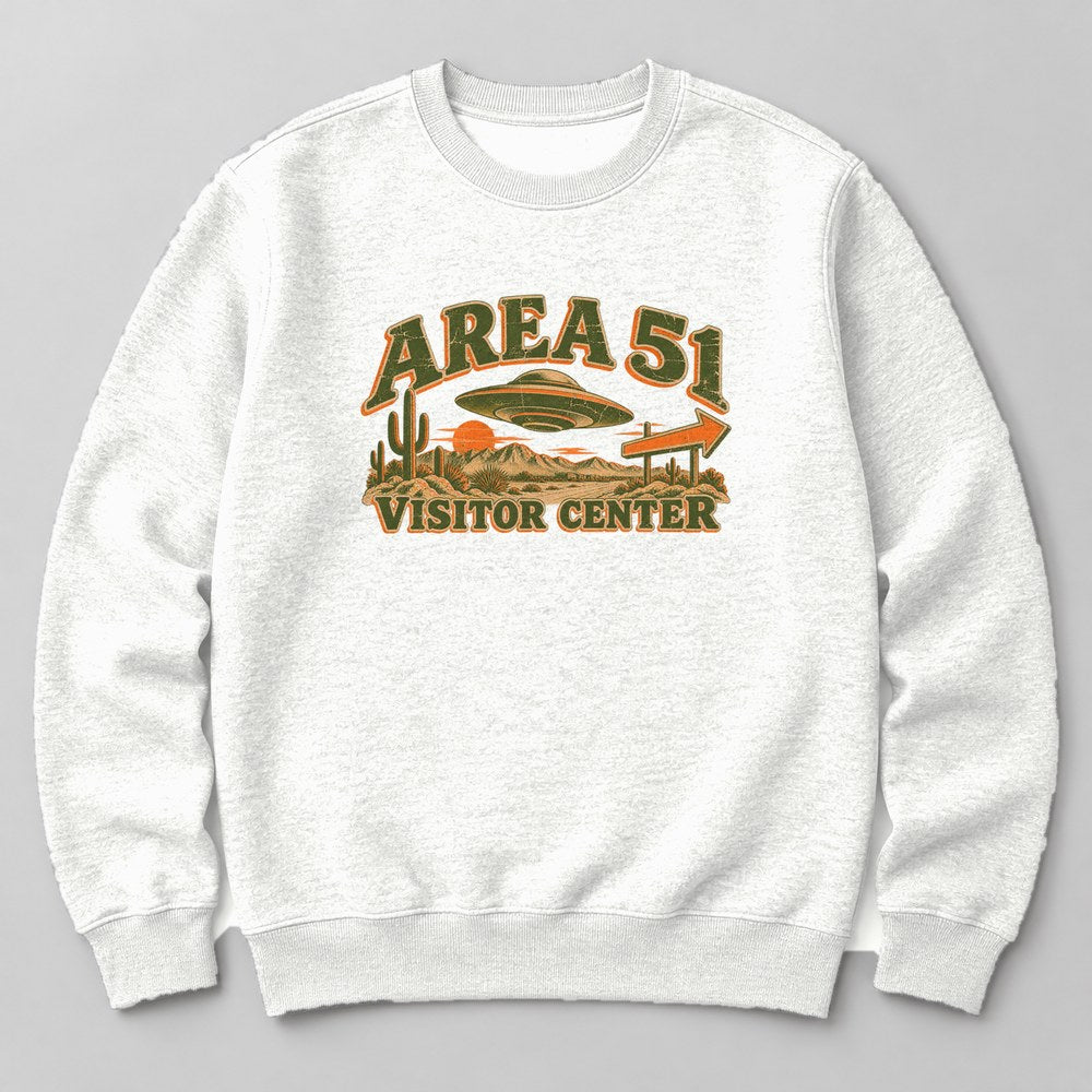 Area 51 Visitor Center Sweatshirt in White