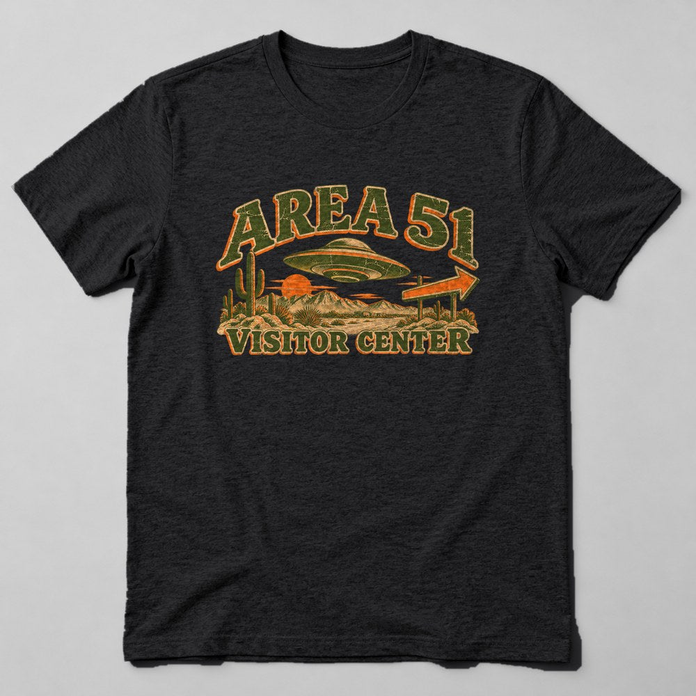 Area 51 Visitor Center T-Shirt in Black