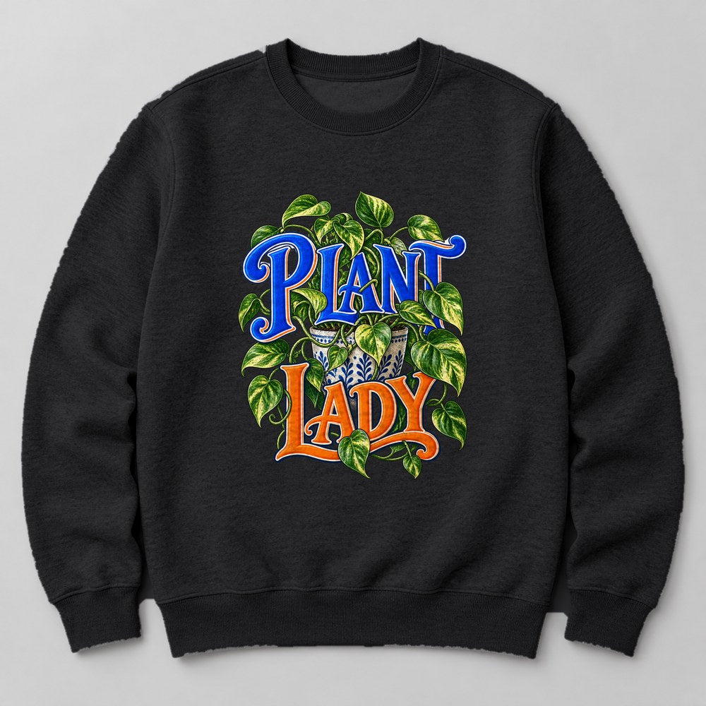 Plant Lady Sweatshirt in Black