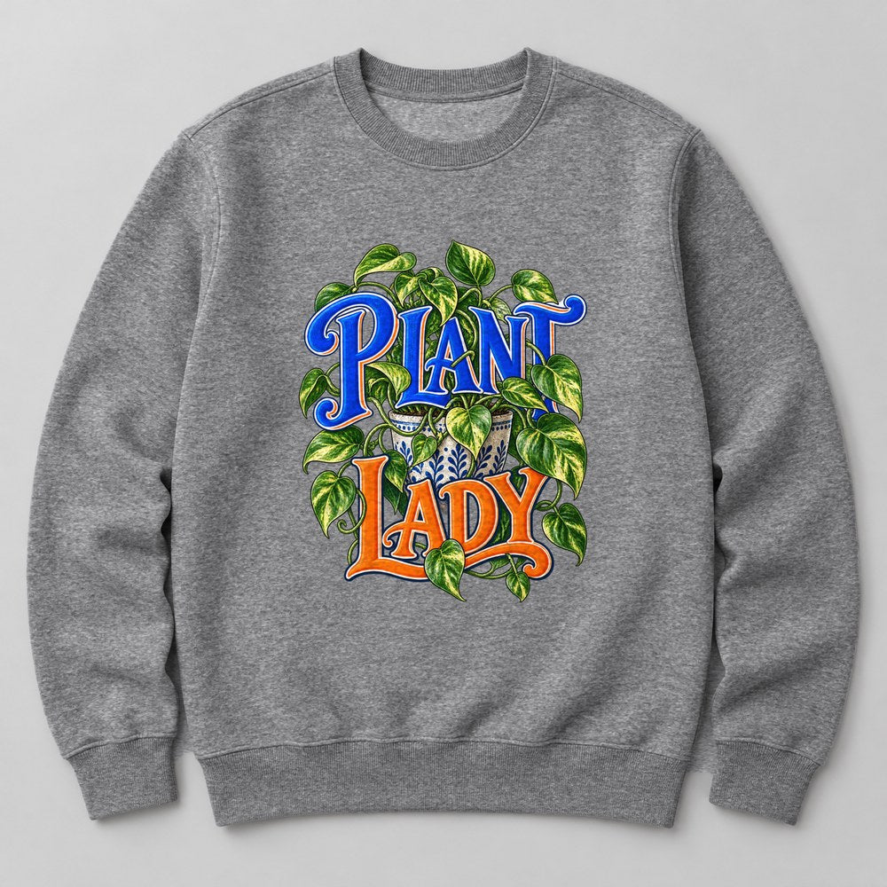 Plant Lady Sweatshirt in Heather Grey