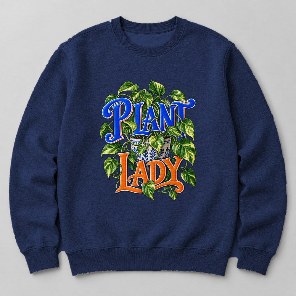 Plant Lady Sweatshirt in Navy