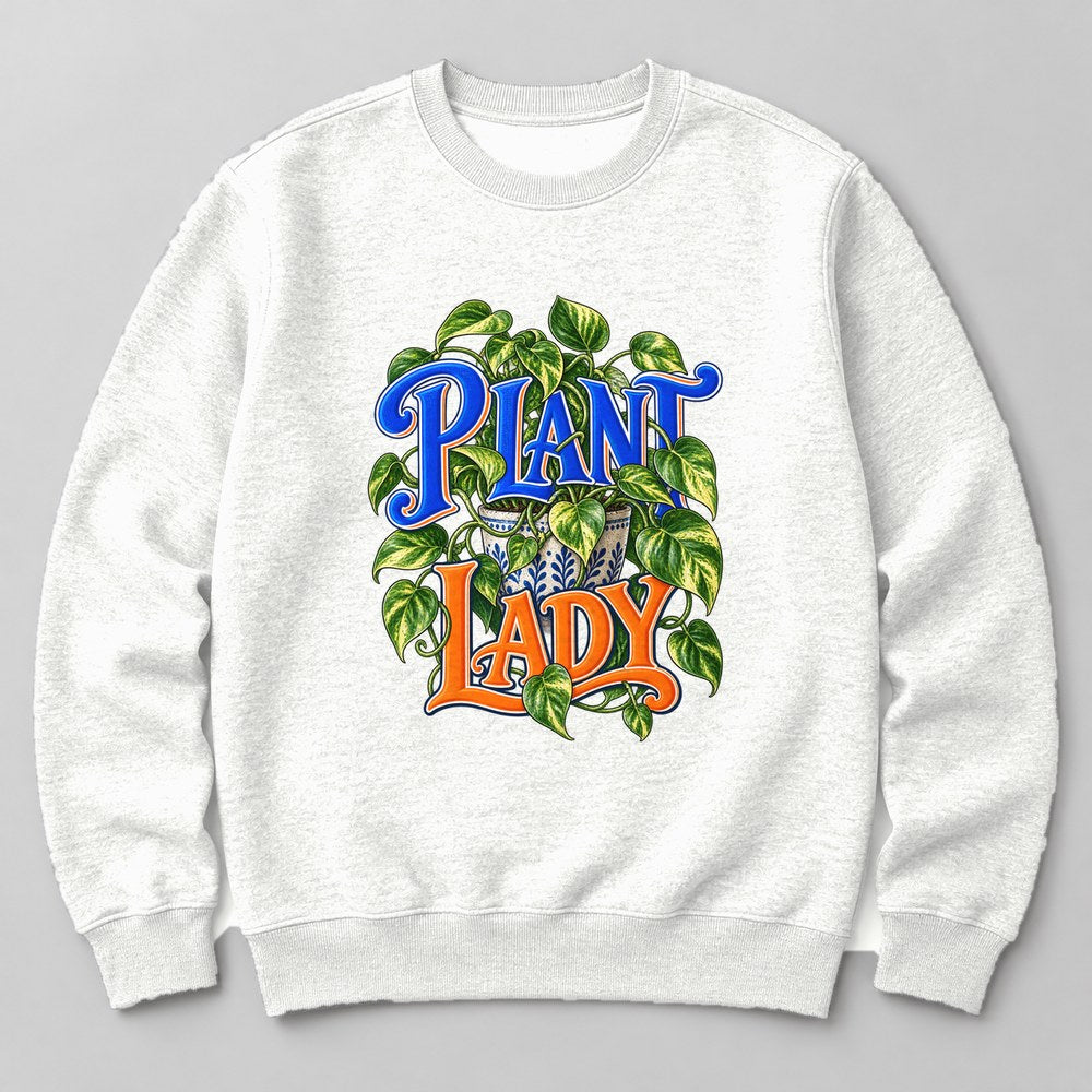 Plant Lady Sweatshirt in White