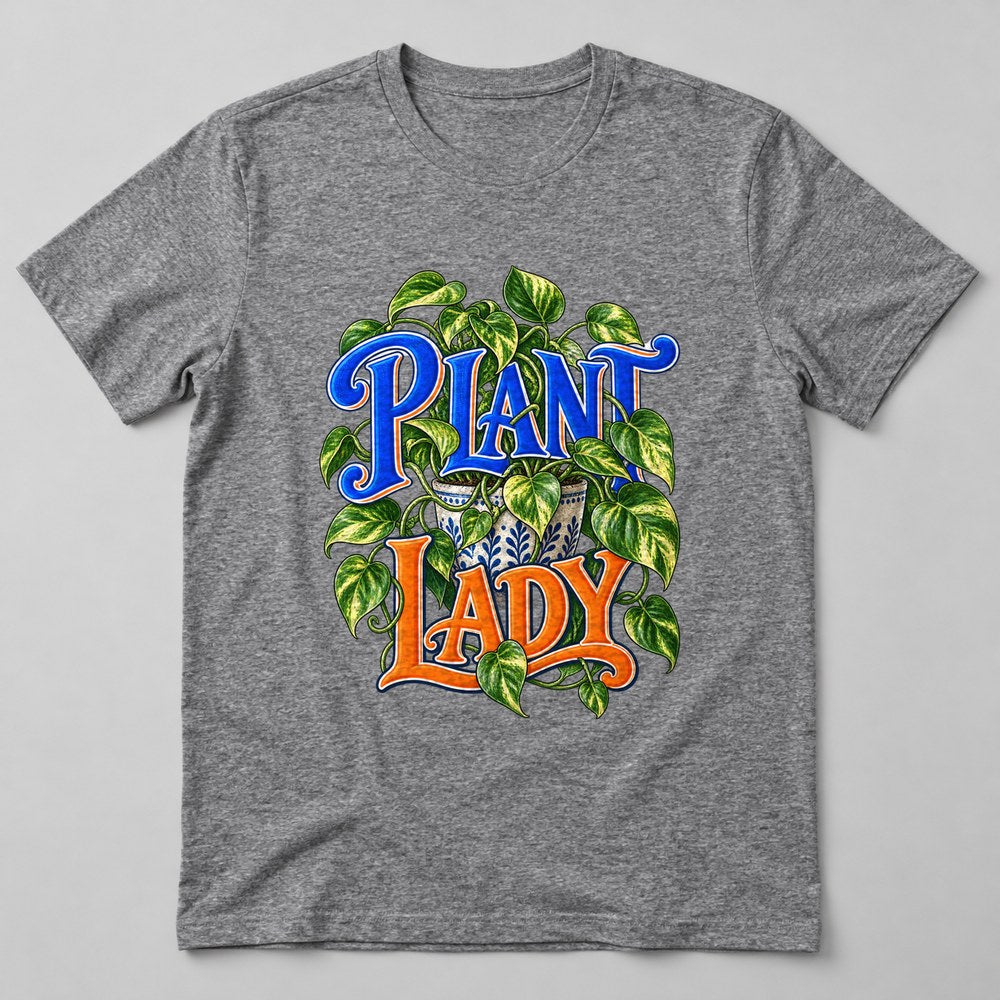 Plant Lady T-Shirt in Heather Grey
