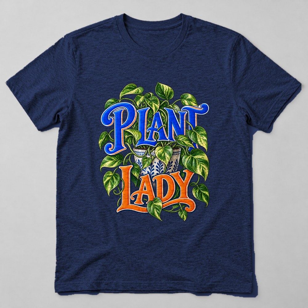 Plant Lady T-Shirt in Navy