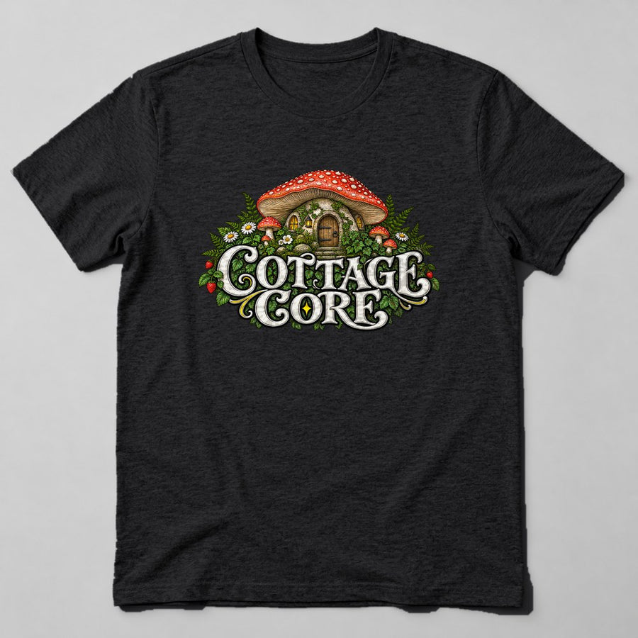 Cottage Core T-Shirt in Black
