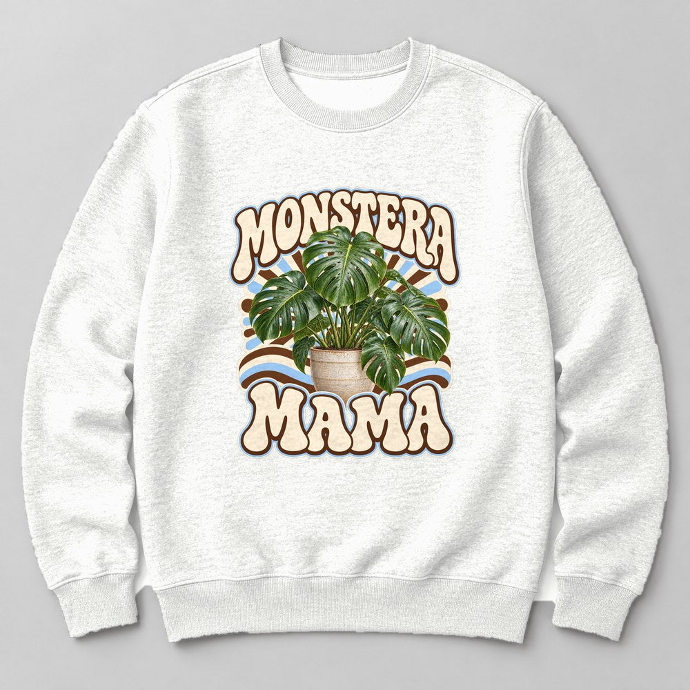 Monstera Mama Sweatshirt in White