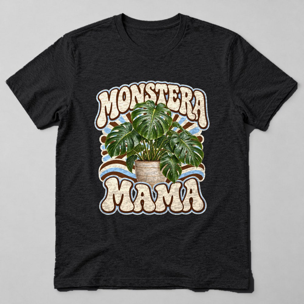 Monstera Mama T-Shirt in Black