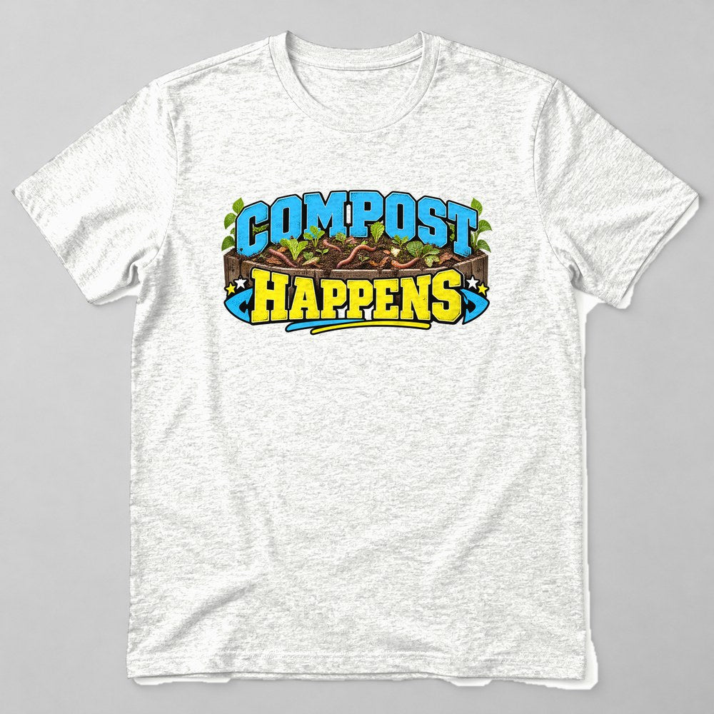 Compost Happens T-Shirt in White