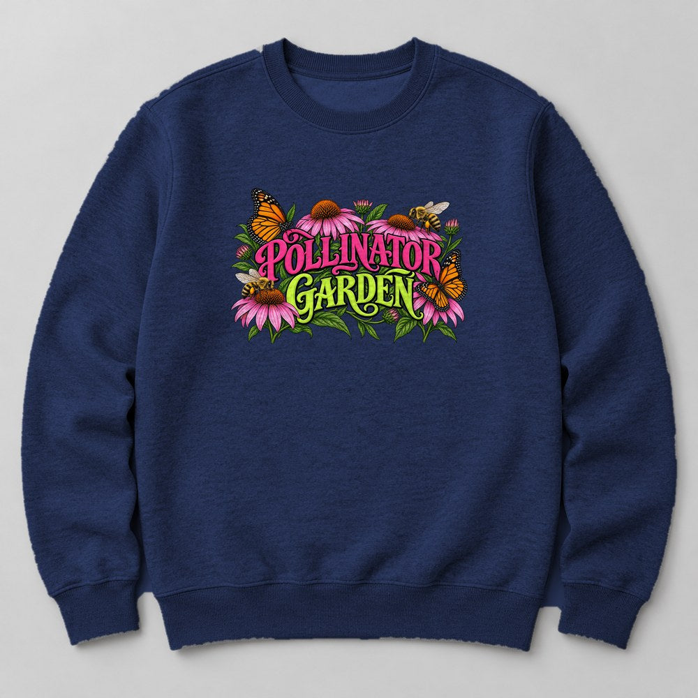 Pollinator Garden Sweatshirt in Navy