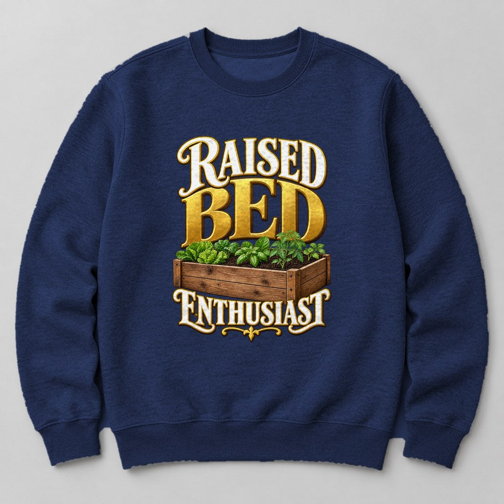 Raised Bed Enthusiast Sweatshirt in Navy