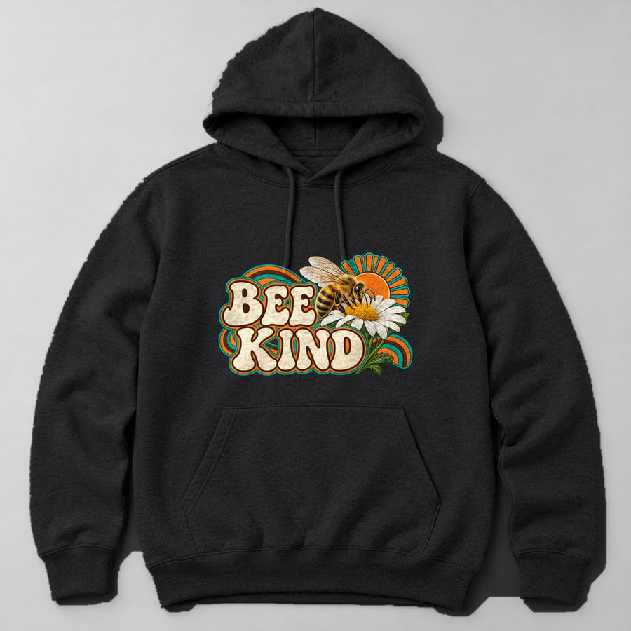 Bee Kind Hoodie in Black