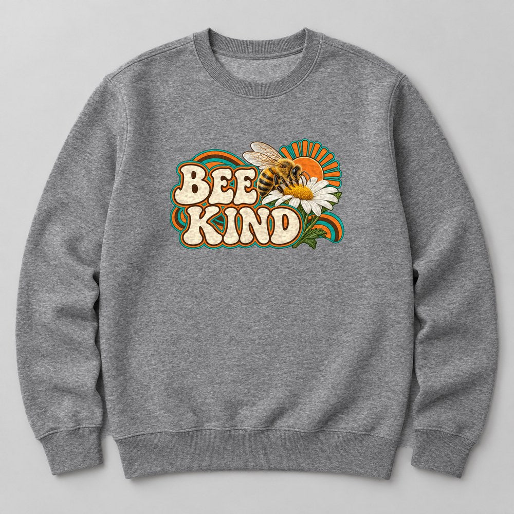 Bee Kind Sweatshirt in Heather Grey