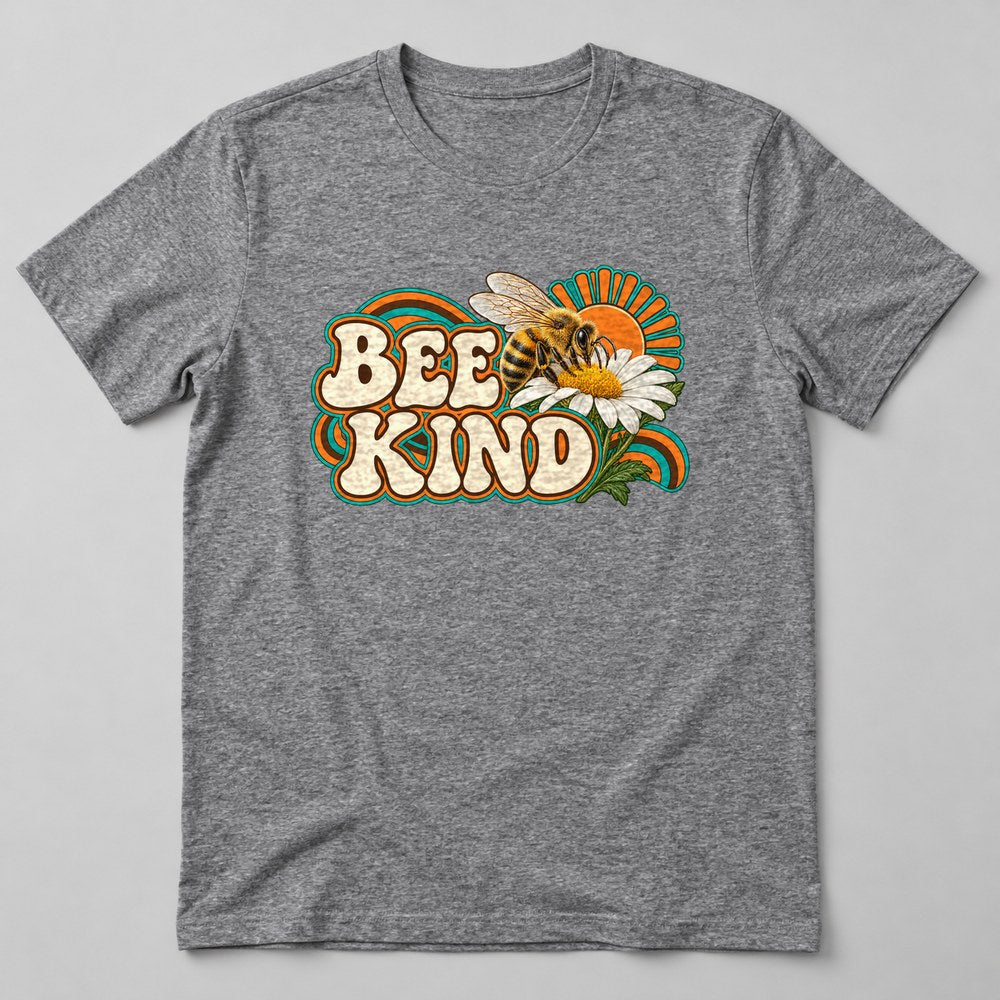 Bee Kind T-Shirt in Heather Grey