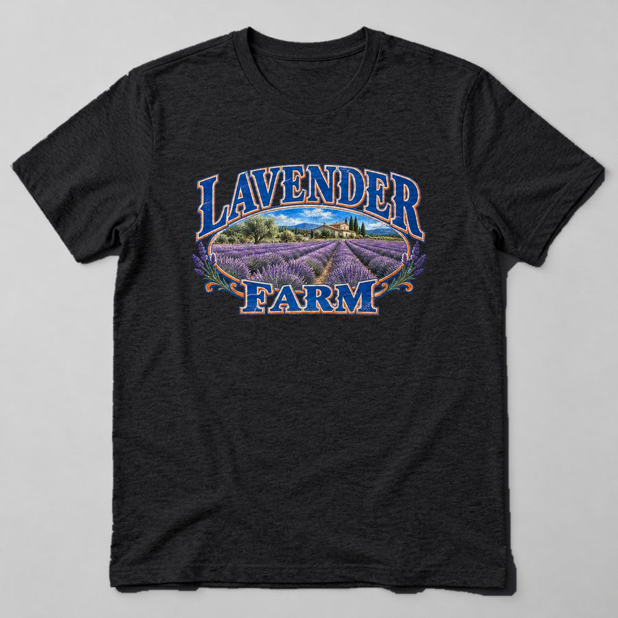 Lavender Farm T-Shirt in Black