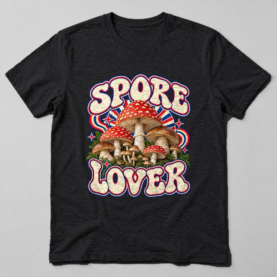 Spore Lover T-Shirt in Black