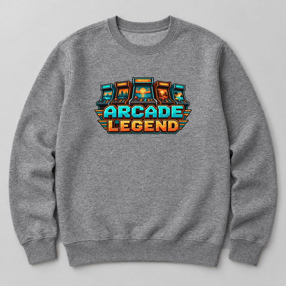Arcade Legend Sweatshirt in Heather Grey