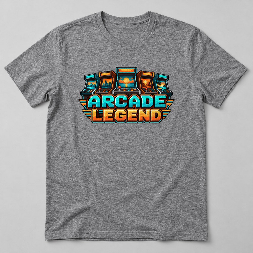 Arcade Legend T-Shirt in Heather Grey