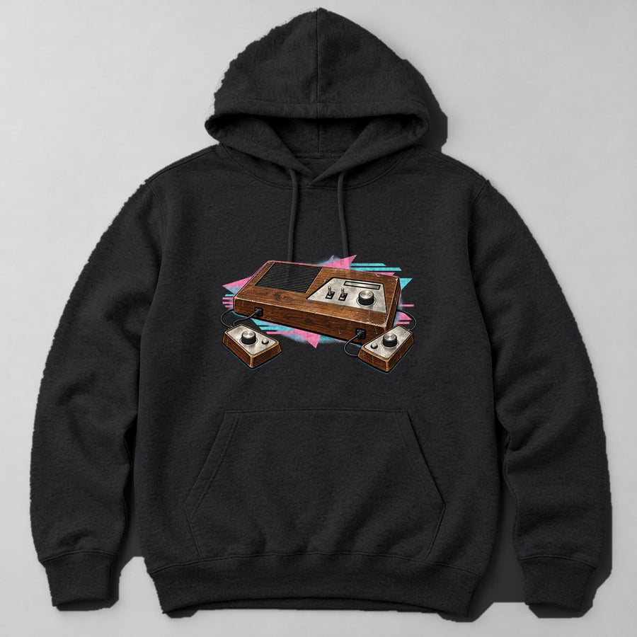 Retro Console Hoodie in Black