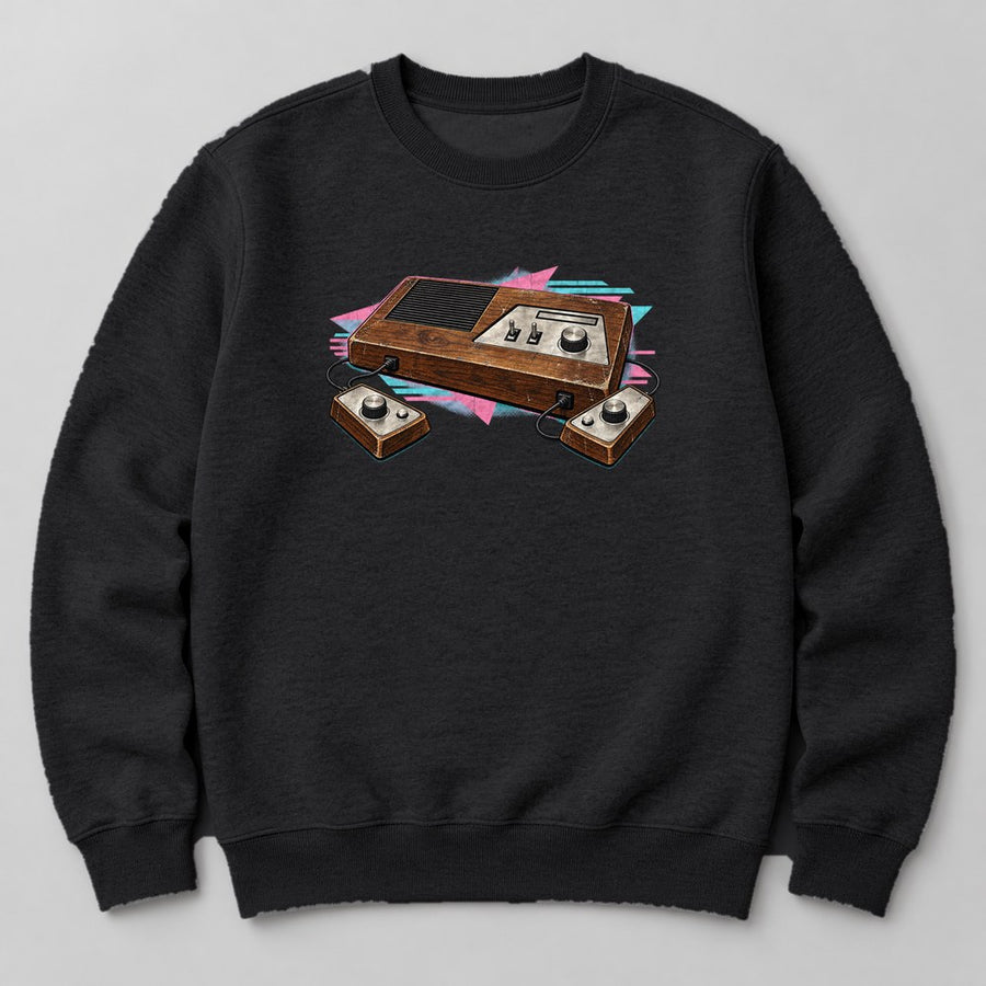 Retro Console Sweatshirt in Black