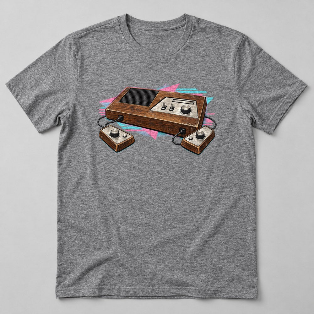 Retro Console T-Shirt in Heather Grey