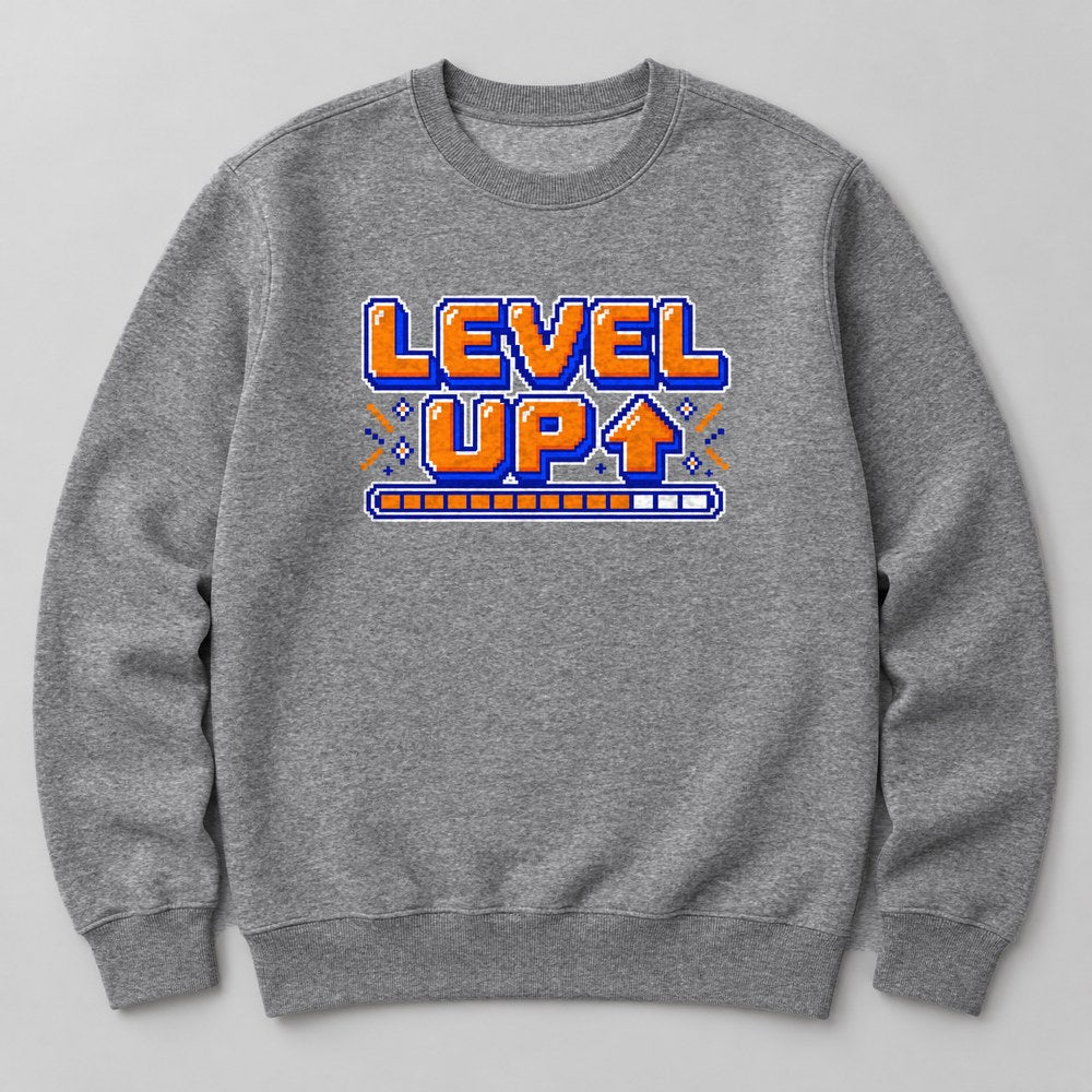 Level Up Sweatshirt in Heather Grey
