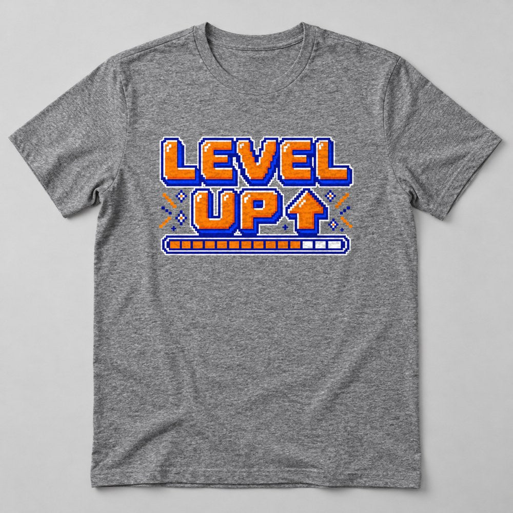 Level Up T-Shirt in Heather Grey