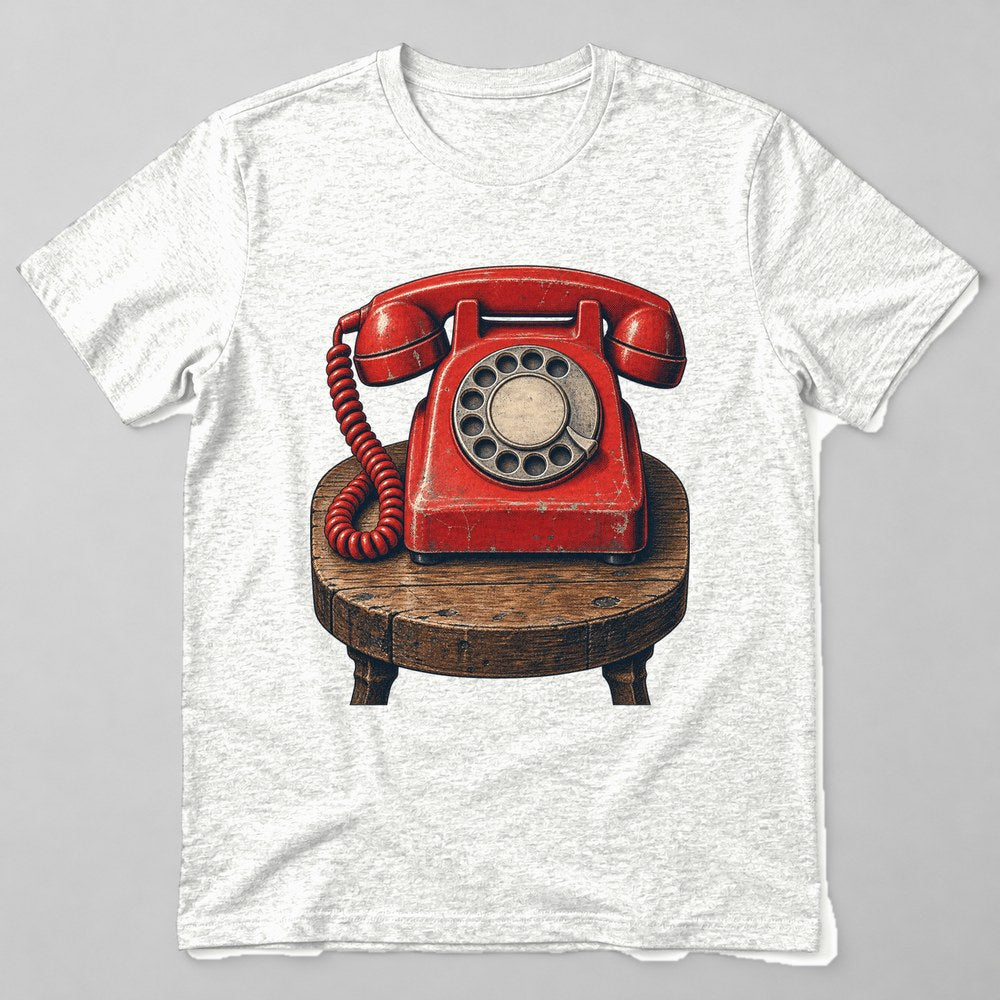 Rotary Phone T-Shirt in White