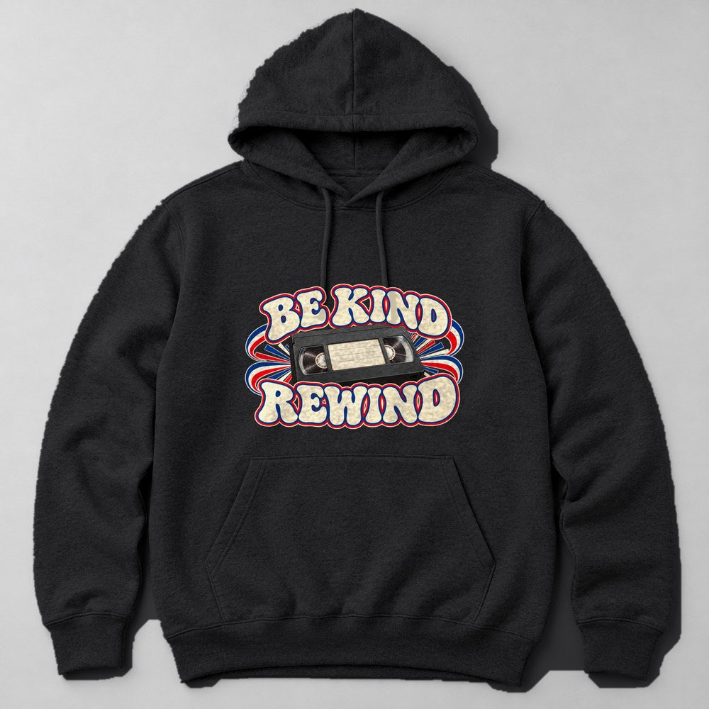 Be Kind Rewind Hoodie in Black