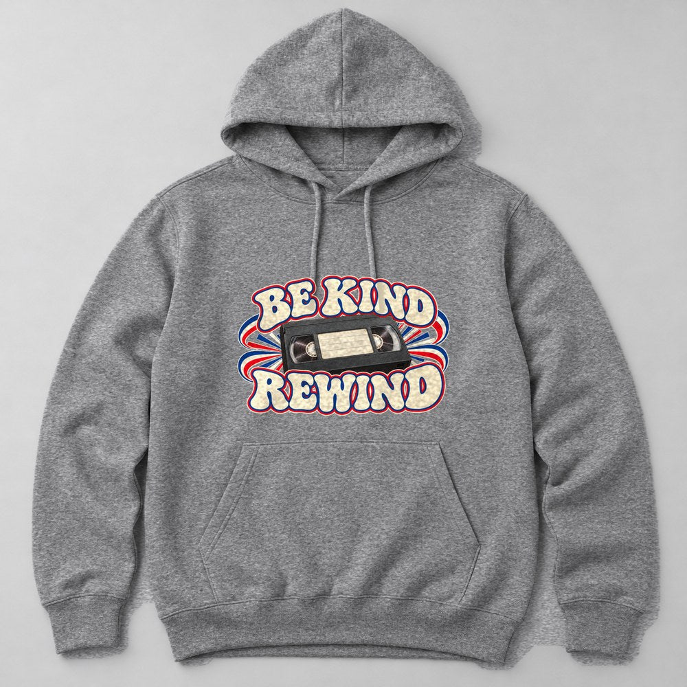 Be Kind Rewind Hoodie in Heather Grey