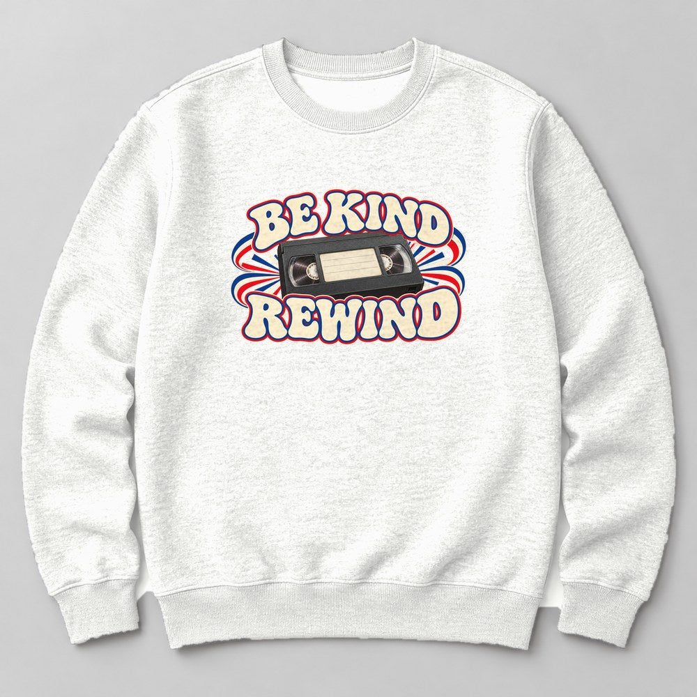 Be Kind Rewind Sweatshirt in White