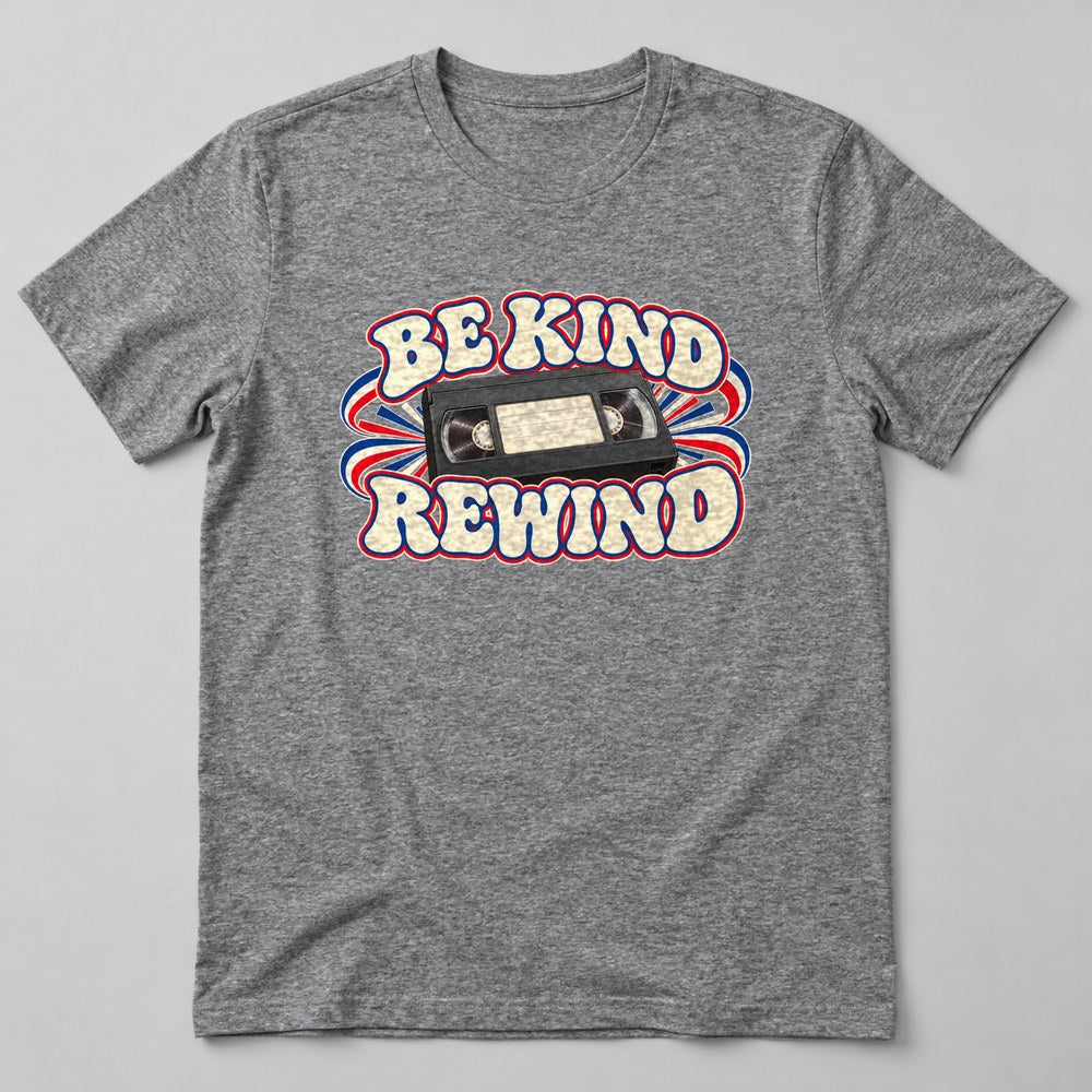 Be Kind Rewind T-Shirt in Heather Grey