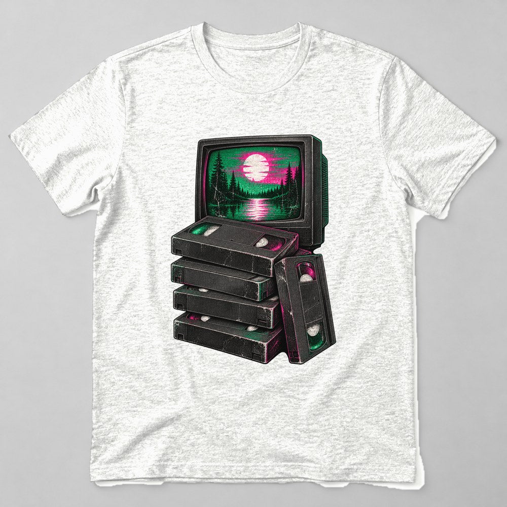 VHS Stack T-Shirt in White