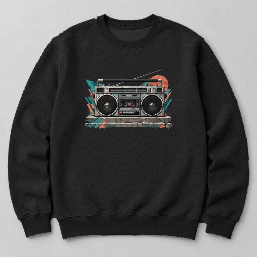 Boombox Sweatshirt in Black