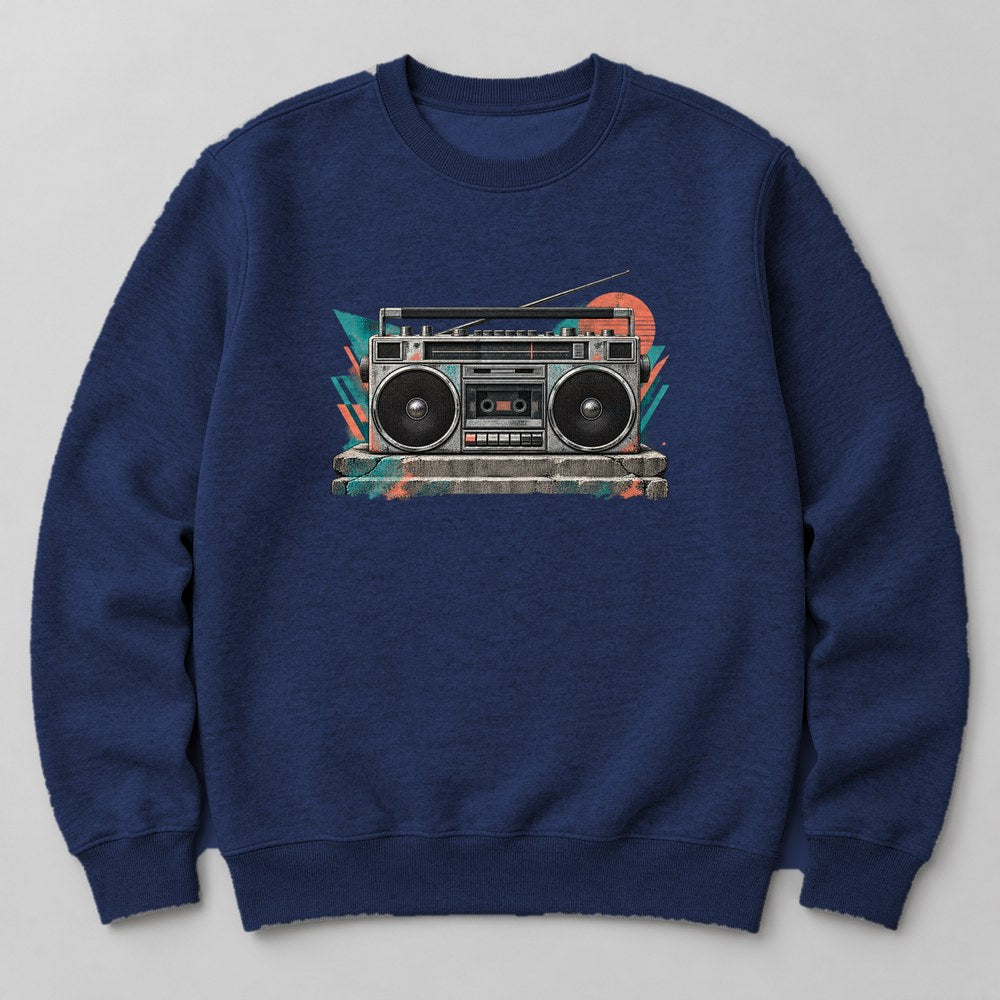 Boombox Sweatshirt in Navy