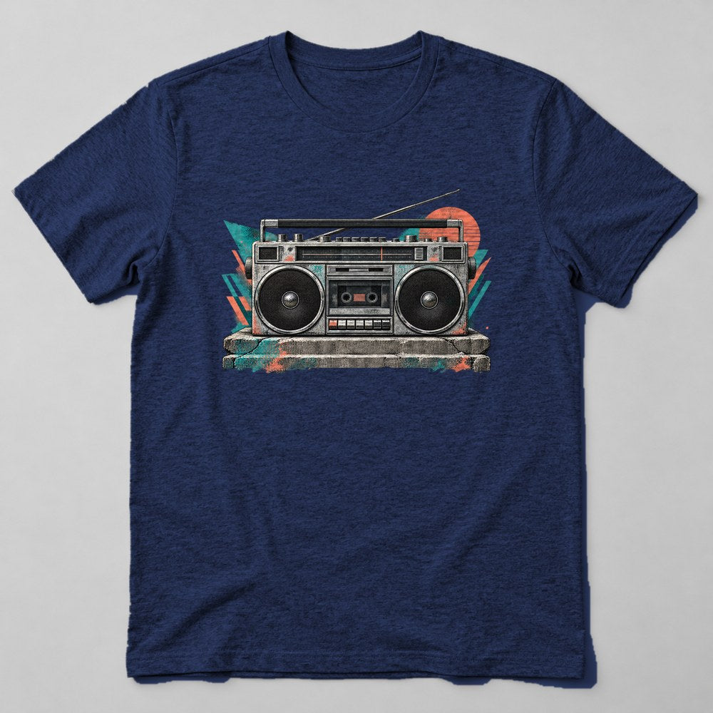 Boombox T-Shirt in Navy