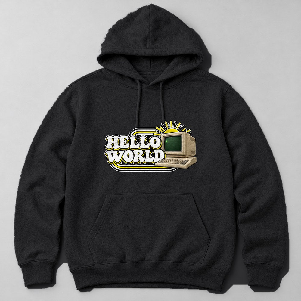 Hello World Hoodie in Black