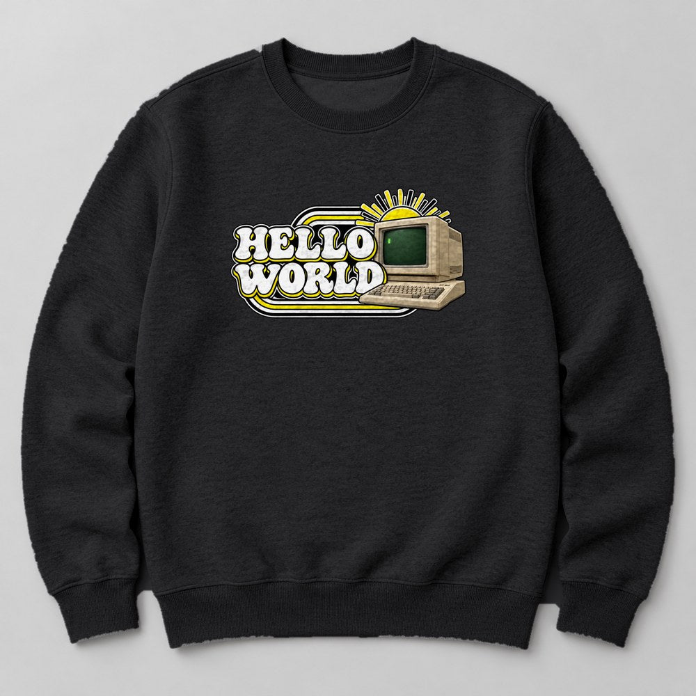 Hello World Sweatshirt in Black