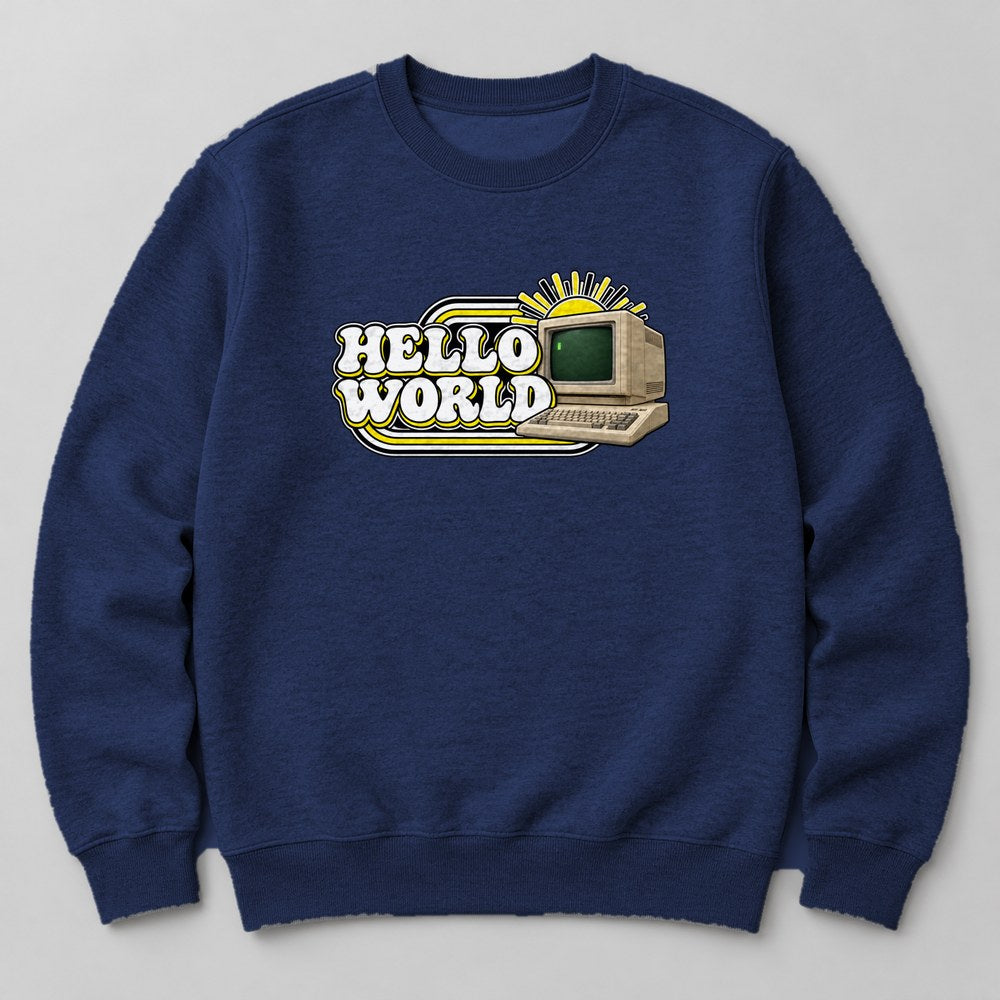 Hello World Sweatshirt in Navy