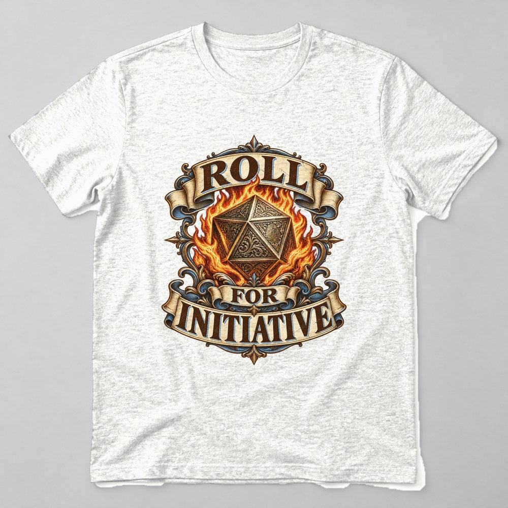 Roll for Initiative T-Shirt in White