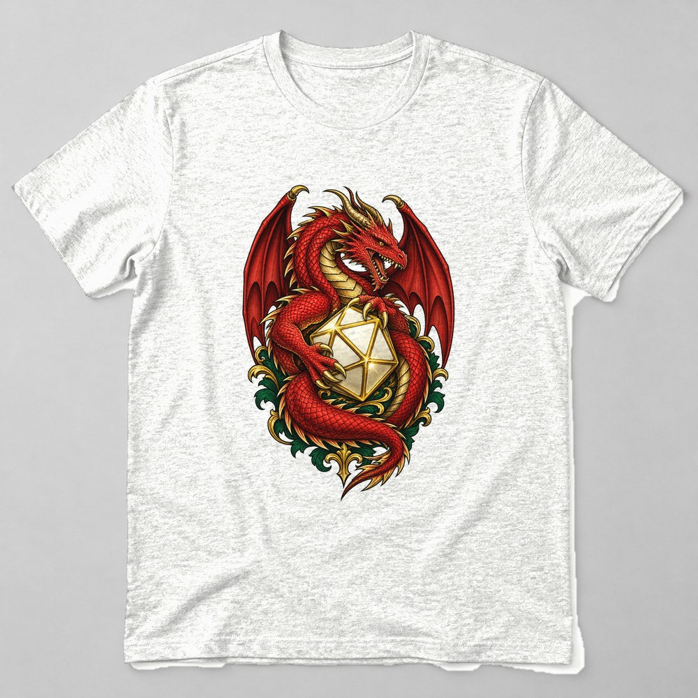 D20 Dragon T-Shirt in White