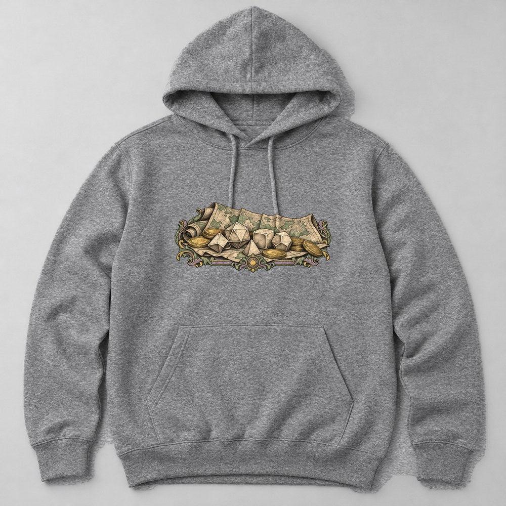Dice Hoard Hoodie in Heather Grey