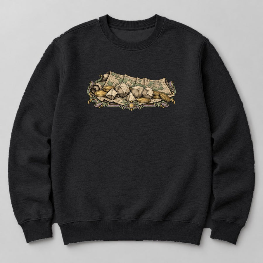 Dice Hoard Sweatshirt in Black