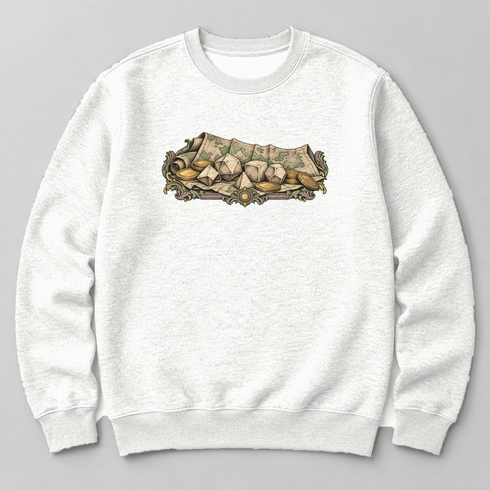 Dice Hoard Sweatshirt in White