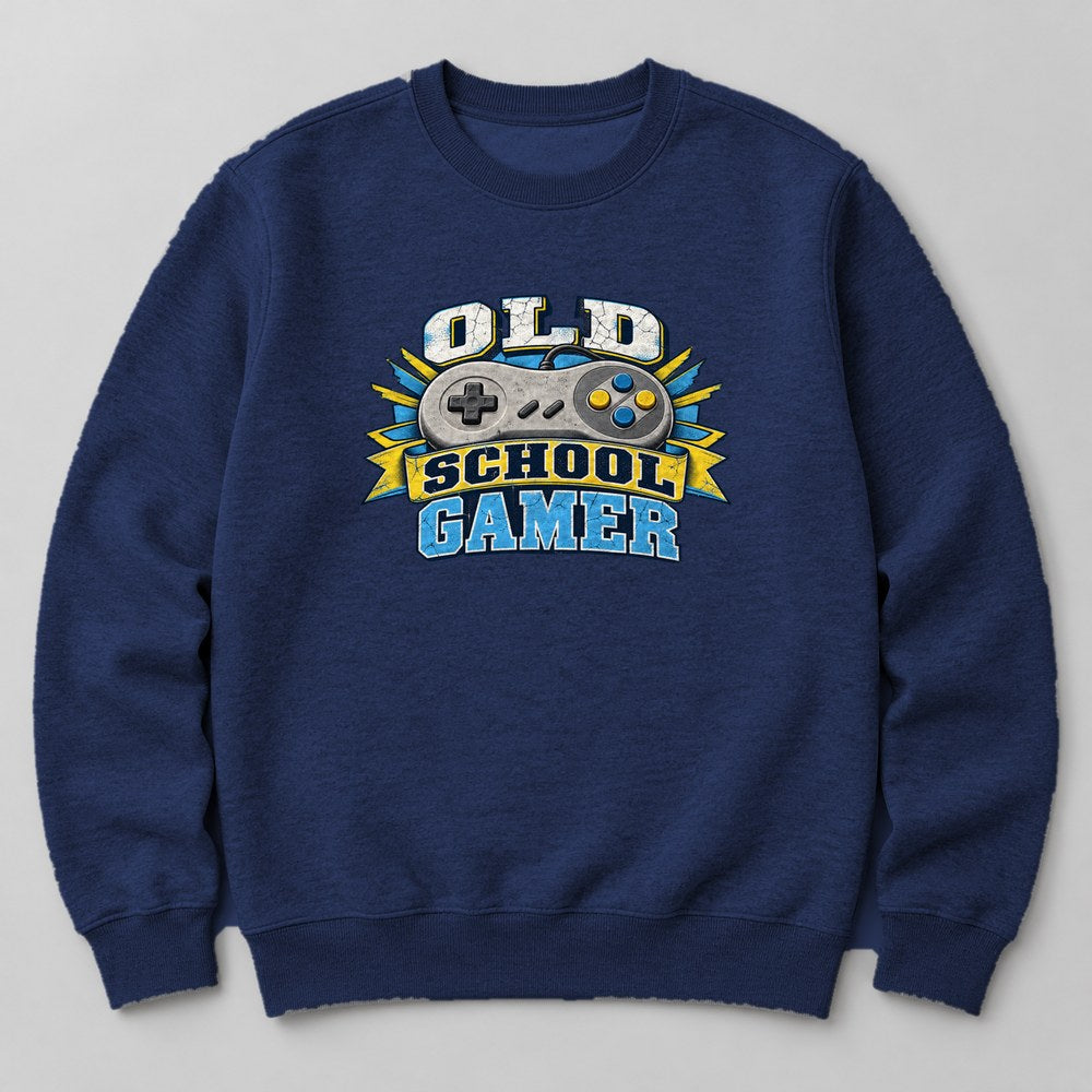 Old School Gamer Sweatshirt in Navy