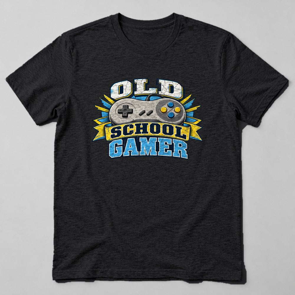 Old School Gamer T-Shirt in Black